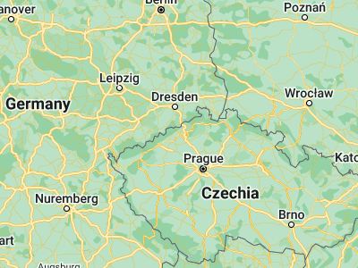 Map showing location of Teplice (50.6404, 13.82451)