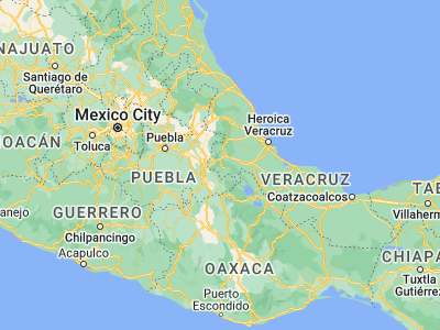 Map showing location of Tequila (18.72966, -97.06949)