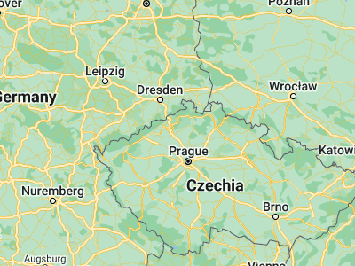 Map showing location of Terezín (50.511, 14.15055)