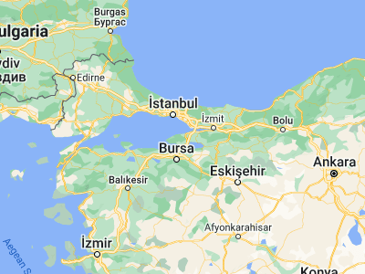 Map showing location of Termal (40.60779, 29.1736)