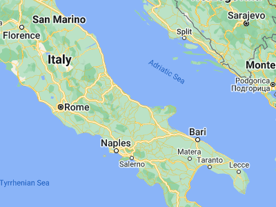 Map showing location of Termoli (41.98884, 14.98953)