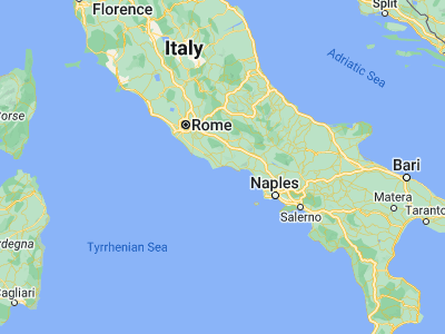 Map showing location of Terracina (41.28967, 13.24127)