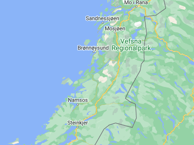 Map showing location of Terråk (65.087, 12.37148)