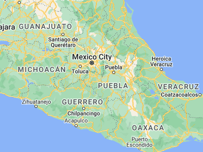 Map showing location of Tetela del Volcán (18.86667, -98.71667)