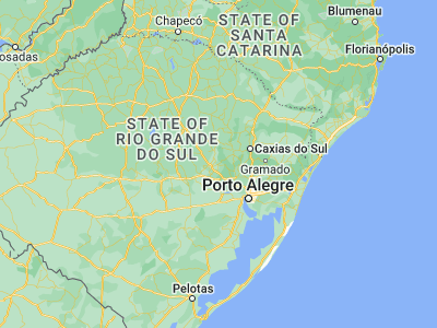 Map showing location of Teutônia (-29.44806, -51.80639)