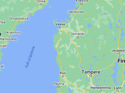 Map showing location of Teuva (62.4819, 21.74156)
