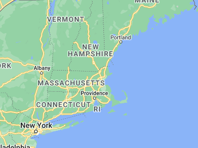 Map showing location of Tewksbury (42.61065, -71.23422)