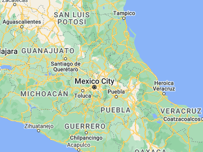 Map showing location of Tezontepec (19.88097, -98.81957)