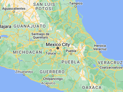 Map showing location of Tezoyuca (19.59481, -98.91037)