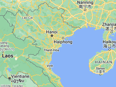Map showing location of Thái Bình (20.45, 106.33333)