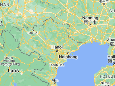 Map showing location of Thái Nguyên (21.59278, 105.84417)