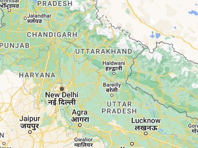 Map showing location of Thākurdwāra (29.19203, 78.86145)