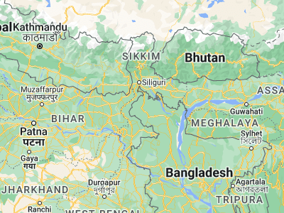 Map showing location of Thākurgaon (26.03333, 88.46667)