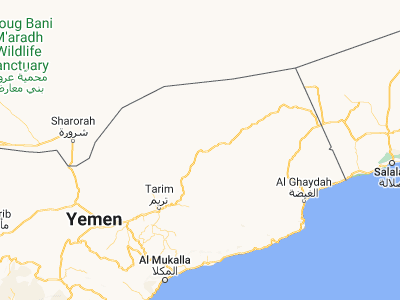 Map showing location of Thamūd (17.3, 49.91667)
