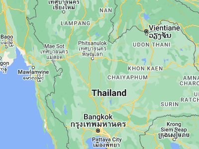 Map showing location of Thap Khlo (16.16003, 100.59656)