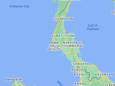 Map showing location of Thap Put (8.51625, 98.63972)