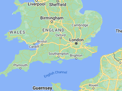 Map showing location of Thatcham (51.40366, -1.26049)