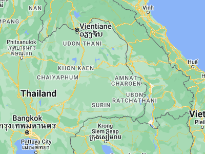 Map showing location of Thawat Buri (16.0385, 103.74647)