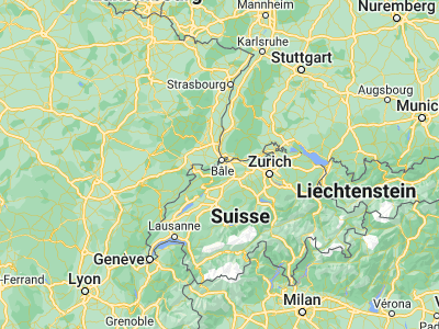 Map showing location of Therwil (47.50117, 7.55286)