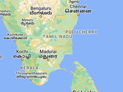 Map showing location of Thiruvaiyaru (10.88405, 79.10362)