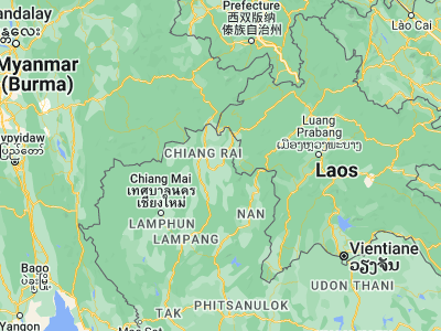 Map showing location of Thoeng (19.68508, 100.19456)