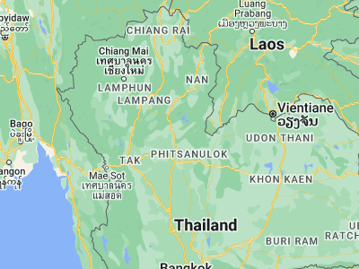 Map showing location of Thong Saen Khan (17.47065, 100.33146)
