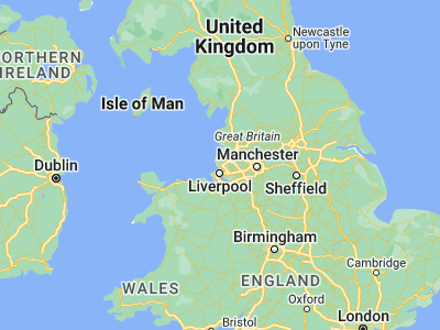 Map showing location of Thornton-Cleveleys (53.50895, -2.99802)