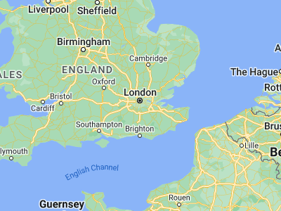 Map showing location of Thornton Heath (51.39884, -0.09872)
