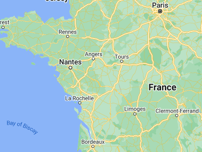 Map showing location of Thouars (46.97602, -0.21507)