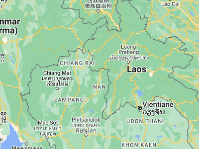 Map showing location of Thung Chang (19.38786, 100.8762)
