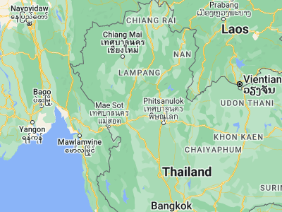 Map showing location of Thung Saliam (17.32106, 99.56092)