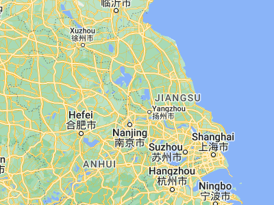 Map showing location of Tianchang (32.68497, 119.00932)