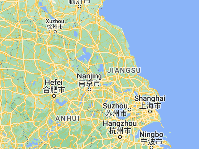 Map showing location of Tianshan (32.62354, 119.24834)