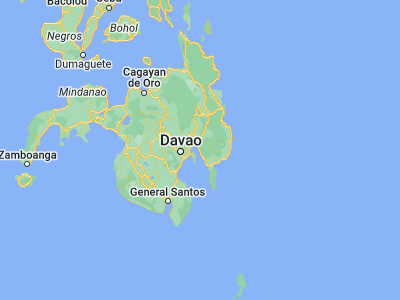 Map showing location of Tibagon (7.2327, 125.8628)