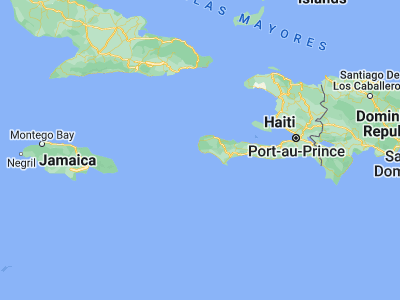 Map showing location of Tiburon (18.33333, -74.4)