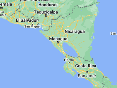 Map showing location of Ticuantepe (12.02263, -86.20493)