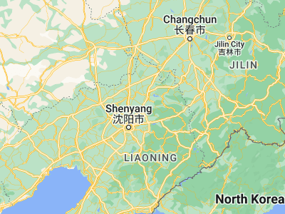 Map showing location of Tieling (42.29306, 123.84139)