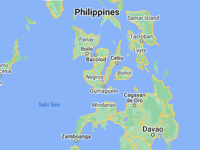 Map showing location of Tiguib (9.8008, 123.1352)