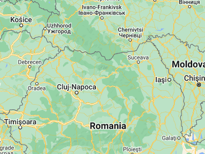 Map showing location of Tiha Bârgăului (47.23333, 24.76667)