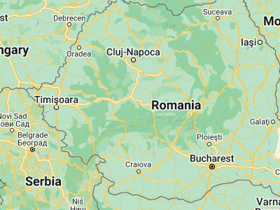 Map showing location of Tilişca (45.8, 23.85)
