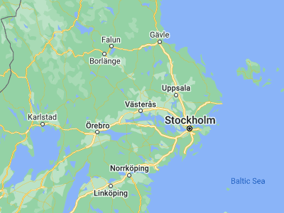 Map showing location of Tillberga (59.68333, 16.61667)