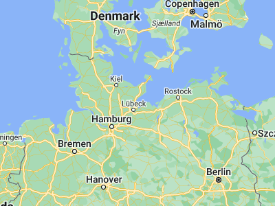 Map showing location of Timmendorfer Strand (54, 10.78333)