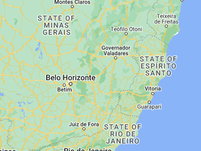 Map showing location of Timóteo (-19.5825, -42.64444)