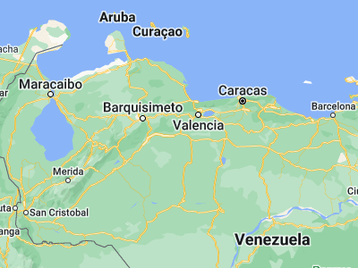 Map showing location of Tinaco (9.69871, -68.43348)