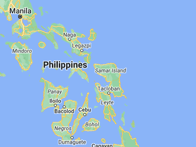 Map showing location of Tinambacan (12.0943, 124.5025)