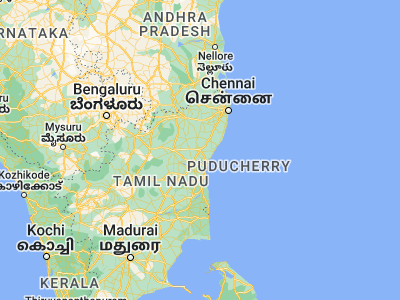 Map showing location of Tindivanam (12.234, 79.65551)