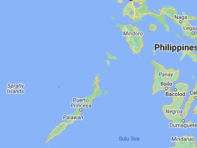 Map showing location of Tiniguiban (11.3574, 119.5049)