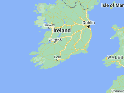 Map showing location of Tipperary (52.47333, -8.15583)