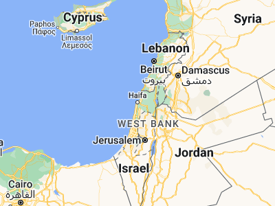 Map showing location of Tirat Karmel (32.76021, 34.97183)