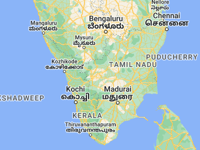 Map showing location of Tiruppur (11.11541, 77.35456)